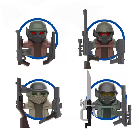 MY711-MY714 Popular Games Building Blocks Dolls Rangers Mini Action Figures Bricks Assembly Accessor