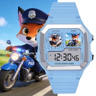 Cute Rabbit Police Officer Modeling Fox Police Officer Watch Cute Anime Watch Luminous Waterproof Ch