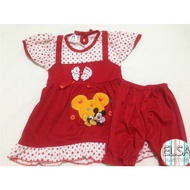 YK 2B4 - Baby Clothes Girls' Outfits Ages 3-12 Months Polka Dot Mickey Mouse