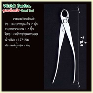 เครื่องมือบอนไซ คีมปากนกแก้ว 7 นิ้ว สแตนเลส ปากนกแก้ว knob cutter -concave-edge-cutter-stainless-ste