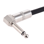 ammoon 6-Pack Guitar Effect Pedal Instrument Patch Cable 15cm/ 0.5ft Long with 1/4 Inch 6.35mm Silve