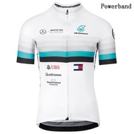 BK PowerBand Cycling Jersey Outdoor Mountain Bicycle Shirt White Off Road Bike Racing Wear with Zipper