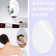 3d Oval Mirror Sticker Acrylic Mirror Paste Shatterproof Glass TA