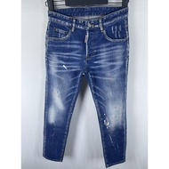 2026 Four Seasons New Style DSQUARED2 Jeans Men's Wear D2 Trendy Men Washed Simple All-match Slim-fi