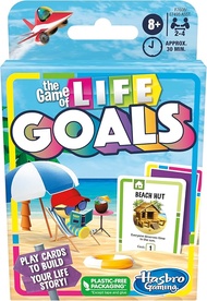 Hasbro The Game Of Life Goals Card Game-เกมครอบครัวที่เล่นอย่างรวดเร็วสำหรับผู้เล่น2-4คนอายุ8ปีขึ้นไ