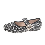 COLINE CLN-832 Sepatu Flat Ballerina Tweed #C1027