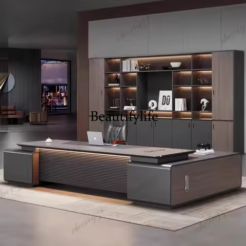 TTT L Shaped Luxury Office Desk Designer Working Asthetic Modern Gaming Desk Adjustable Height Elect