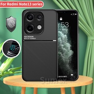 For Xiaomi Redmi Note13 Note 13 Pro Plus 4G 5G Case Car Magnetic Companion Holder Leather Casing hp 