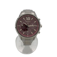 SEIKO Women's Watch Solar Analog Stainless Steel BRD SLV V175-0EW0