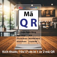 [ Express ] Payment QR code board with mica base size 10×17 cm, 17×17 cm, printed on request