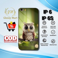 HP IP 6 Case Latest 6s/ - IP 6 Casing 6s/ - Owl Motif - Premium Glossy Hardcase - Softcase IP Glossy