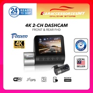 Fordayo 4k dashcam 2ch front back dvr car camrecorder parking camera