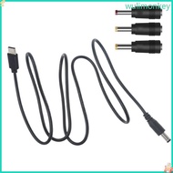 WU 1m Type C to 5V 5 5x2 1mm Charging Cable for Router Laptop Speaker Modem LED