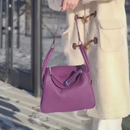 Hermes海葵紫EVERCOLOR 皮Lindy30