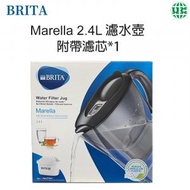 BRITA - Marella 2.4L濾水壺(黑色)(附MAXTRA濾心1入)【平行進口】