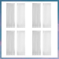 (XCTS) Window White Sheer Curtains 84 Inches Long 8 Panels Sheer White Curtains Clear Curtains Basic