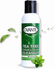 Tea Tree Oil Eyelid, Facial Cleanser Wash For Demodex Prone Skin 4.0 oz
