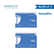 MEDICOS Sensopro HydroCharge 4 Ply Sub Micron Surgical Face Mask Sensitive Skin - Santorini Blue (2 Boxes)