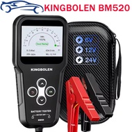 2024 KINGBOLEN BM520 6V 12V 24V Car Battery Tester for Cars ,Trucks ,SUV, Motorcycle,100-2000 CCA, B