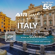 AIRSIMe Global Travel Prepaid eSIM - Italy