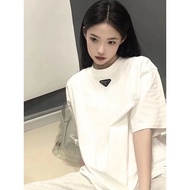 Prada/Prada 2026 Large Size 6XL Star Round Neck Short-Sleeved T-Shirt Couple Style Men Style Two-Lin