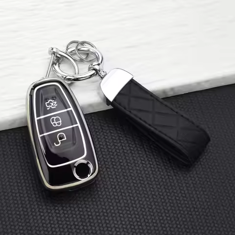 3 Buttons TPU Car Key Shell for Ford Kuga C-Max S-Max Focus Fiesta Mondeo Galaxy Car Key Case Protec