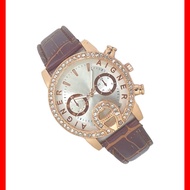 jam tangan wanita aigner original jam analog free batrei cadangan - cokelat 39cm