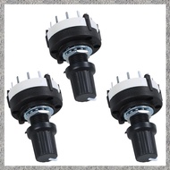 (BIGY) 3X 3P4T 3 Pole 4 Position Single Band Selector Rotary Switch W Knob