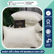 Bambilo Deluxe Pillow High Quality Microfiber Feather Pillow Pillow Pillow Pillow Artificial Feather