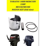 ME15D/ME18D TOHATSU/MERCURY PISTON KIT # 2 stroke outboard engine part