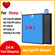 for SHARP FZ-F30HFE FP-F30 FP-GM30 KC-F30 FP-J30-A FP-J30-B FP-F30L-H FPJ30LA FU-Y28 air purifier filter