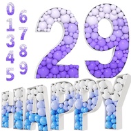 KT Board Number Box Large Number Balloon Box Frame DIY Number 0-9 Balloon Filling Box Children Party