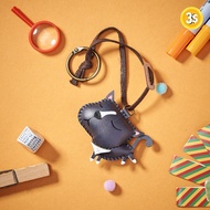 Silly Cat keychain - Synthetic leather keychain
