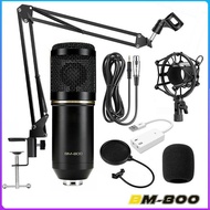 Big sale ไมค์ ไมค์อัดเสียง คอนเดนเซอร์ Pro Condenser Mic Microphone BM800 พร้อม ขาตั้งไมค์โครโฟน และ