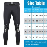 Hisea Mens 2.5mm Neoprene Diving Wetsuit Jackets Pants Long Sleeve Diving Suit Scuba Jump Surfing Sn