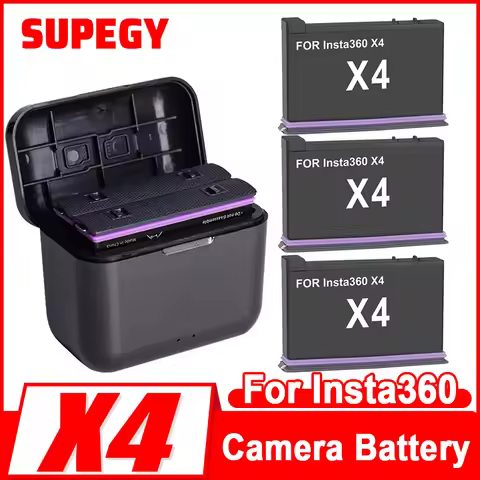 For Insta360 ONE X4 Camera Battery & 2 Slots Charger 360 Panoramic Action Camera Accessories Batteri