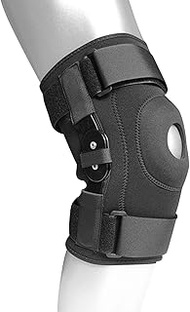 Running Knee Support | Patella Support Runners Sports Knee Orthotics for Men and Women with Side Hinged Stabilizers - Adjustable Knee Braces Wrap Knee Compression Cuff Yuxinkang