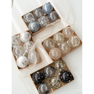 Ball Decoration Ornaments Window Christmas 8cm Christmas Ball Colorful Ball Champagne Decoration Dec