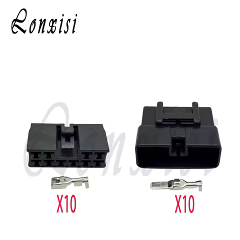 1 Set 4.8mm TS 10 Pin Auto Connector Male Female Plug 6098-0154 6098-0156 For BYD F3 F3RF6 Body Fuse