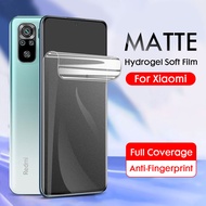 Matte Frosted Hydrogel Soft Film For Xiaomi Mi 13 12 11 Lite 13T 12T 11T 10T 9T Redmi Note 12 12S 11 11S 10 10s 9 9s 8 7 12C 10A 10C 9T 9A 9C 8A 7A Poco X5 X4 X3 M5 M4 M3 F5 F4 F3 F2 Pro Screen Protector