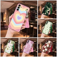 Tassel Bell Phone Case For Samsung Galaxy A34 5G Anti-dust Shockproof Dirt-resistant Cartoon Graffit