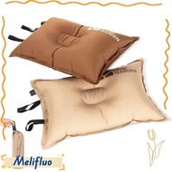 MELIFLUO Camping Pillow, Portable Sponge Material Inflatable Pillow, Cozy Automatic Inflation Comfor
