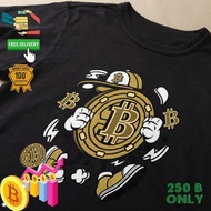 Bitcoin Crypto T-Shirt Premium Cotton Fabric Baju T Shirt Lelaki
