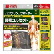 萬特力KOWA護腰帶 腰椎支撐束帶 3L尺寸 黑色 1入