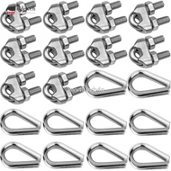 10PCS M6 304 Stainless Chicken Heart Ring Triangle Ring Wire Rope Protection Ring Sheep Eye Wire Rin