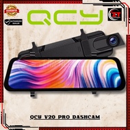 QCY V20 pro 10 Inch mirror dashcam full screen 1080p+1080p