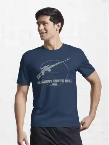 Russian Military SVD Dragunov Sniper Rifle T-Shirt New 100% Cotton O-Neck Summer Short Sleeve Casual