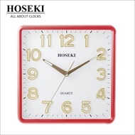 HOSEKI H-9210 Geometric Series Square Quartz Designer Wall Clock Silent Non-Ticking 3D Large Number Easy Read Office Dec