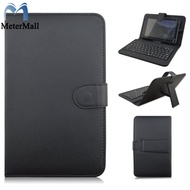 ME Universal Tablet Case With Keyboard Stand Function Travel Portable Sleeve Removable Keyboard Cover PU Leather Keyboard Folio Case Cover Compatible For 7/8 Inches IOS Android Windows System Tablet