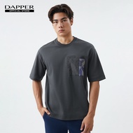 DAPPER เสื้อยืด Pixel Phase Pocket T-Shirt สีเทาเข้ม